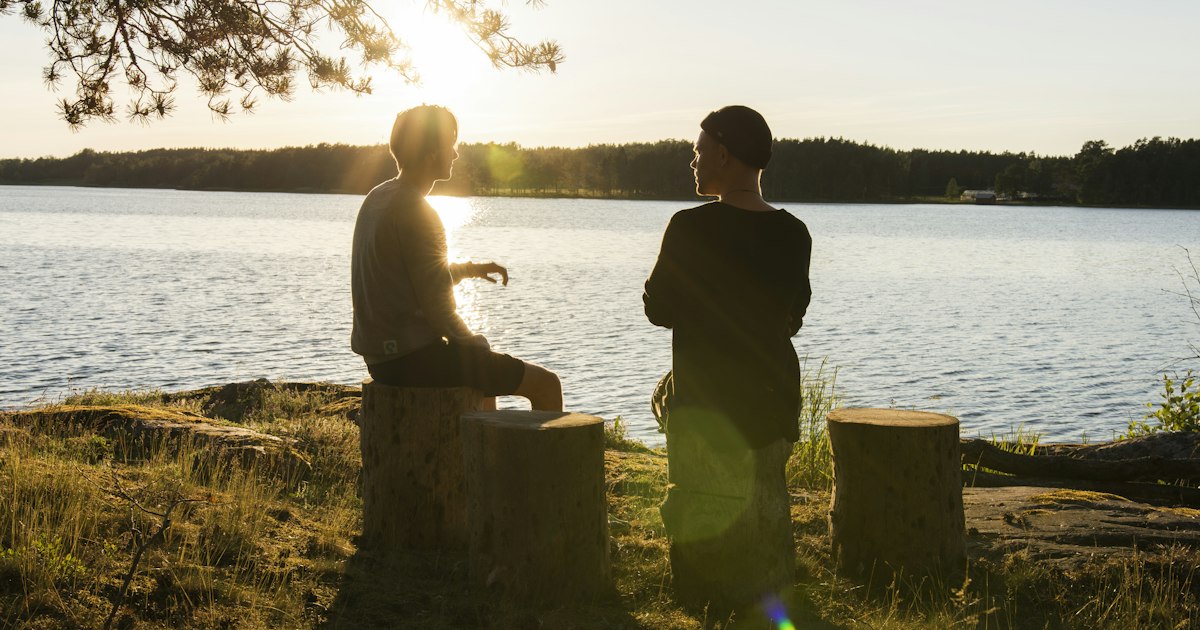 A person talking to a life coach online
